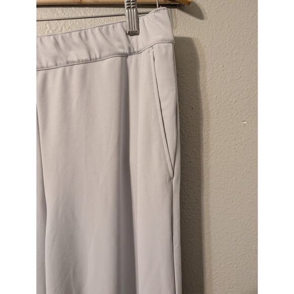 Club Monaco Women’s Pants Grey Size L Dress Pant Wide Leg Knit Pull On - Picture 3 of 9